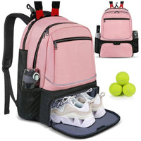 Professional Racquet Backpack - Tour-Grade Tennis Bag with Ventilated Shoe Zone & Multi-Layer Storage (Sport Gear Organizer) - Buy online at  Vibe In Cart.