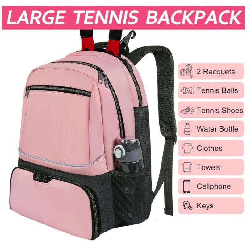 Professional Racquet Backpack - Tour-Grade Tennis Bag with Ventilated Shoe Zone & Multi-Layer Storage (Sport Gear Organizer) - Buy online at  Vibe In Cart.
