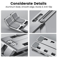 Adjustable Aluminum Alloy Laptop Stand Foldable Portable