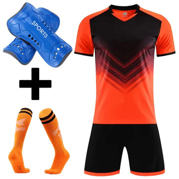 Survetement Footbal Children Men Football Jerseys Boys Soccer Clothes Sets Team Football Jerseys Sets with socks Shin guards - Buy online at  Vibe In Cart.
