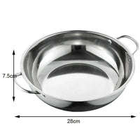 Stainless Steel Divided Hot Pot for Shabu and Soup Cooking