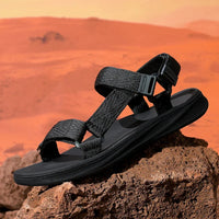 Black Men's Outdoor Casual Arch Support Sandals Anti-Slip Breathable Beach Holiday Sports Sandals for Summer Walking Size 40-45 - Buy online at  Vibe In Cart.