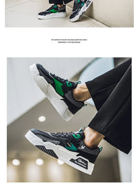 2024 Autumn New Casual Sports Shoes Men's Leather Low-Top Fashion Trend Easiest for Match Running Shoes Men's Skateboard Shoes Suitable for Outdoor Sports - Buy online at  Vibe In Cart.