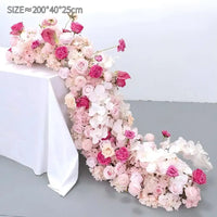 Artificial Silk Flower Row 100/200cm Table Centerpiece