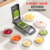 16 x 1 Kitchen professional chopper-type slicer, multifunctional food chopper, blade vegetable chopper, kitchen utensils - Buy online at  Vibe In Cart.