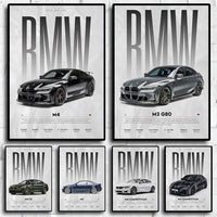 Black Famous Cars Competition Poster Picture Mural Modern Canvas Painting Wall Art Home Decoration Print for Living Room Decor - Buy online at  Vibe In Cart.