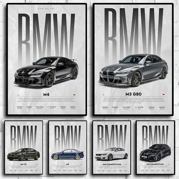 Black Famous Cars Competition Poster Picture Mural Modern Canvas Painting Wall Art Home Decoration Print for Living Room Decor - Buy online at  Vibe In Cart.