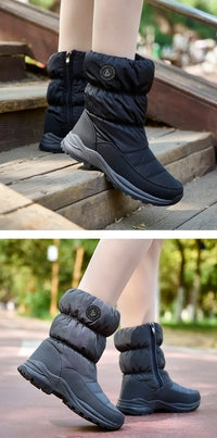 2025Women's Winter Warm Snow Boots Outdoor Luxury Furry Faux Fur Boots Woman Plush Warm Platform Cotton Shoes New Fashion Bottes - Buy online at  Vibe In Cart.