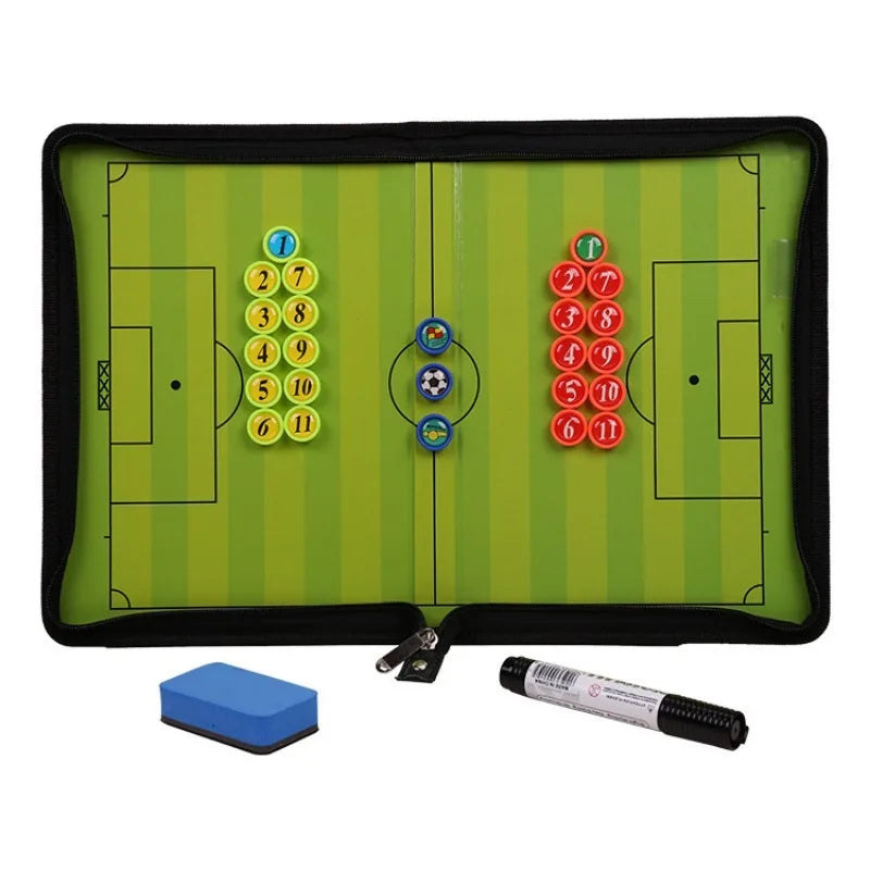 Foldable magnetic tactical board  football training tactical clipboard football coach tactical board set with large board eraser - Buy online at  Vibe In Cart.