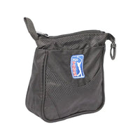 Portable Large Black Golf Ball and Tee Storage Bag