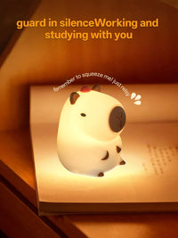 GGbingo Rechargeable Cute Capybara Night Light Novelty Dimmable Nursery Nightlight Touch Lamp Silicone Pat Lamp for Kids Room - Buy online at  Vibe In Cart.