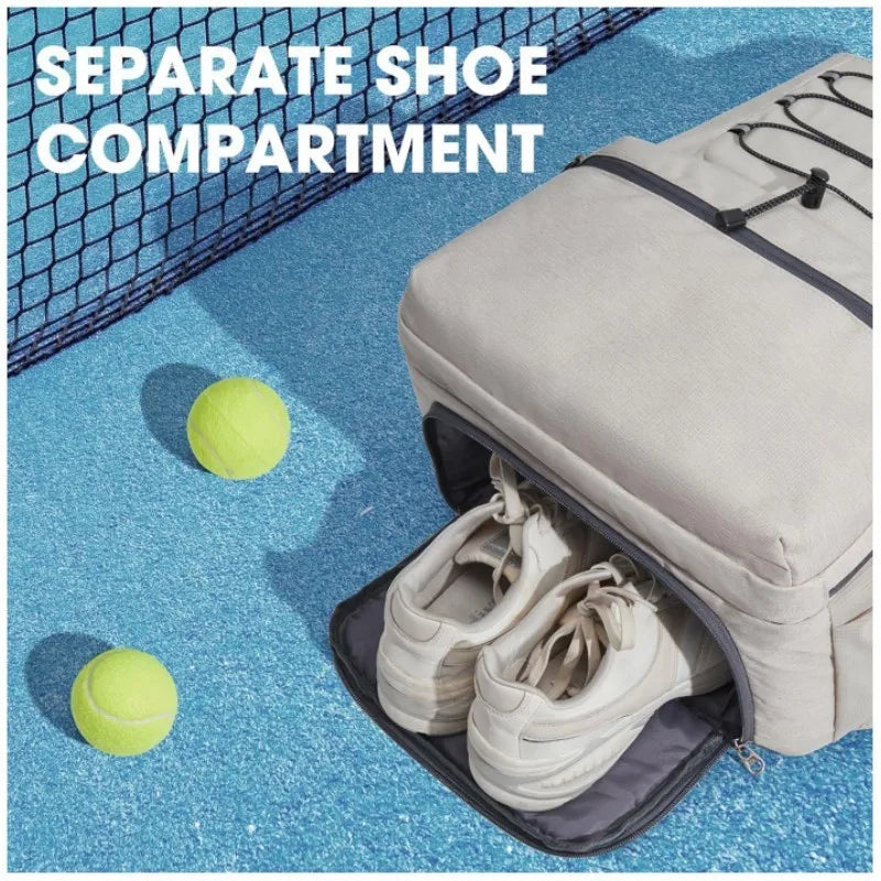 Men Women Tennis Backpack Portable 2R Tennis Squash Racquets Bag Shoes Compartment Badminton Pickleball Paddles Travel Sport Bag - Buy online at  Vibe In Cart.