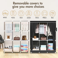 Portable Closet 51-Inch Dustproof Wardrobe Organizer Multi-laye Home Storage Rack Clothes Bedroom Shoe Quick and Easy to Assembl - Buy online at  Vibe In Cart.