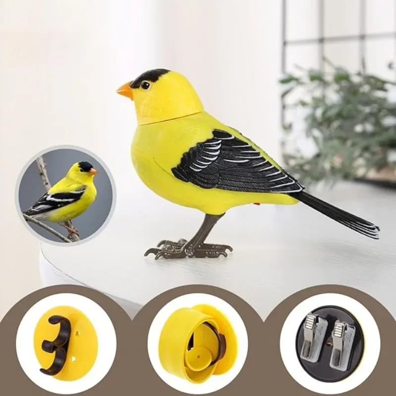 Simulated Electronic Singing Bird Toy with Motion and Sound Control