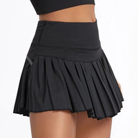 Women's High Waist Pleated Tennis Skirt with Inner Lining
