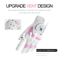 Golf Gloves Children's Golf Gloves Child Boys Girls PU Microfiber Cloth Breathable Non-slip Protection A Pair Kids Velcro Gifts - Buy online at  Vibe In Cart.