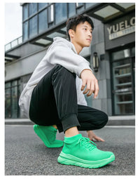 Men's Breathable Lace-Up Casual Sneakers With EVA Insole And Cotton Lining