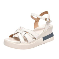2024 Summer NewWomen's Sandals Casual Retro Hollow Button Sandals Women's Open-toe Sandals Fashion Comfortable Slope Heel Sandal - Buy online at  Vibe In Cart.