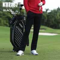 Men's Winter Solid Color Golf Pants Straight Fit Polyester XXS-3XL