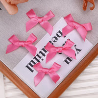 Mini Hair Clips with Handmade Ribbon Bows, 5-24 Pieces