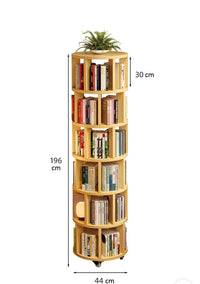 360° Rotatable Bookshelf Multifunctional Living Room Round Storage Rack Movable Children's Bookshelf - Buy online at  Vibe In Cart.