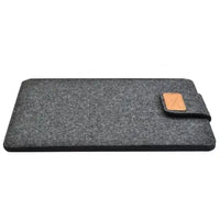 Wool Felt Slim Laptop Sleeve for 11-15 Inch Devices, Solid Color