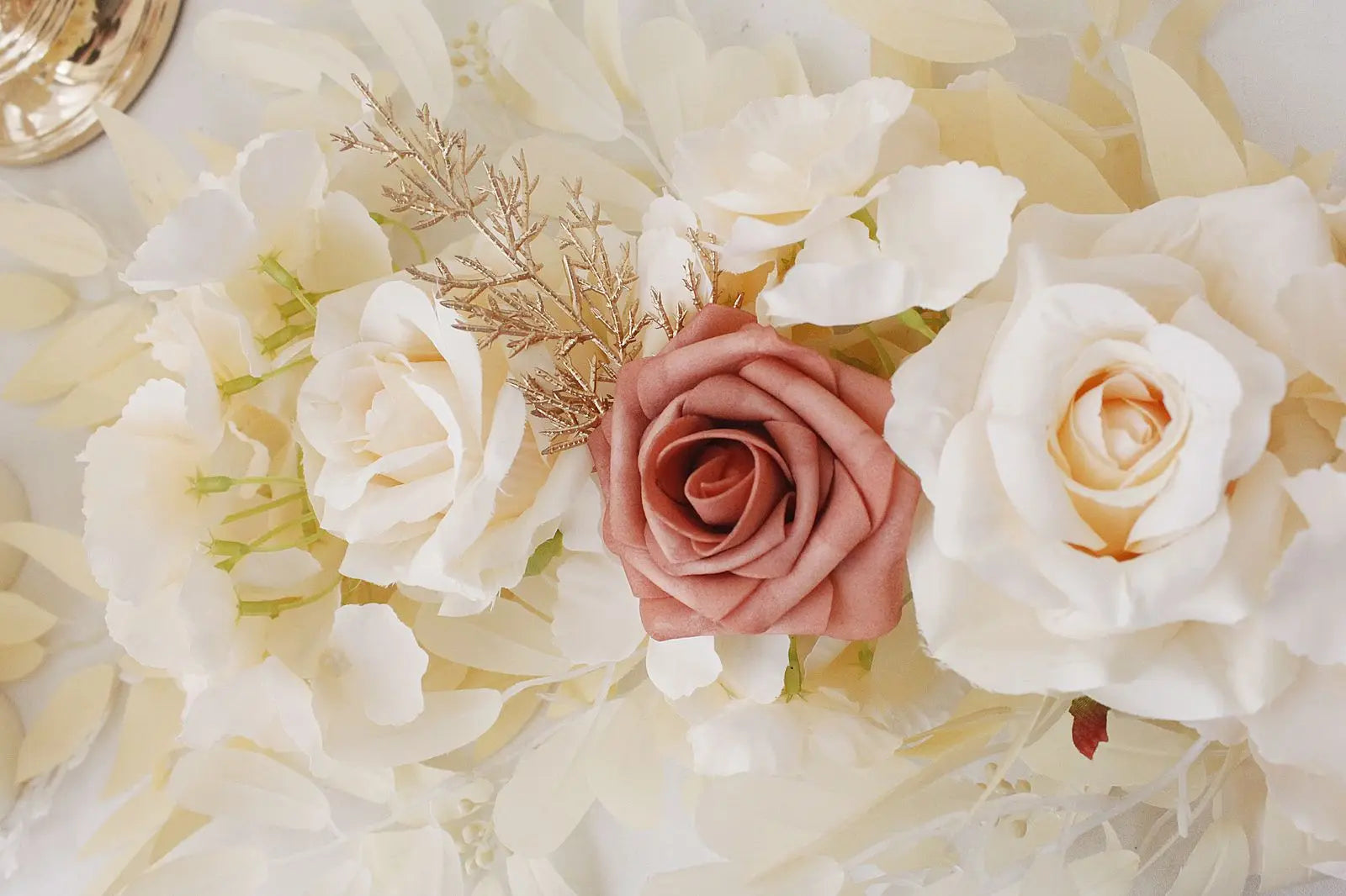 Wedding Arch Flowers Pink Rose Decorative Floral Swags Greenery Arbor Floral Arrangement or Sheer Drapes Wedding Chair Ceremony - Buy online at  Vibe In Cart.