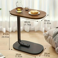 Modern Light Luxury Compact Coffee Table – C-shaped Portable Side Table for Living Room Sofa - Buy online at  Vibe In Cart.