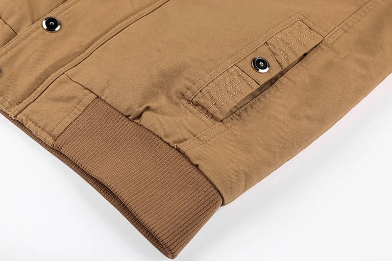 2024 Men's Tactical Jacket Autumn Winter Fleece Tactical Jackets Men Casual Multiple Pockets Windproof Outdoor Workwear Coat - Buy online at  Vibe In Cart.