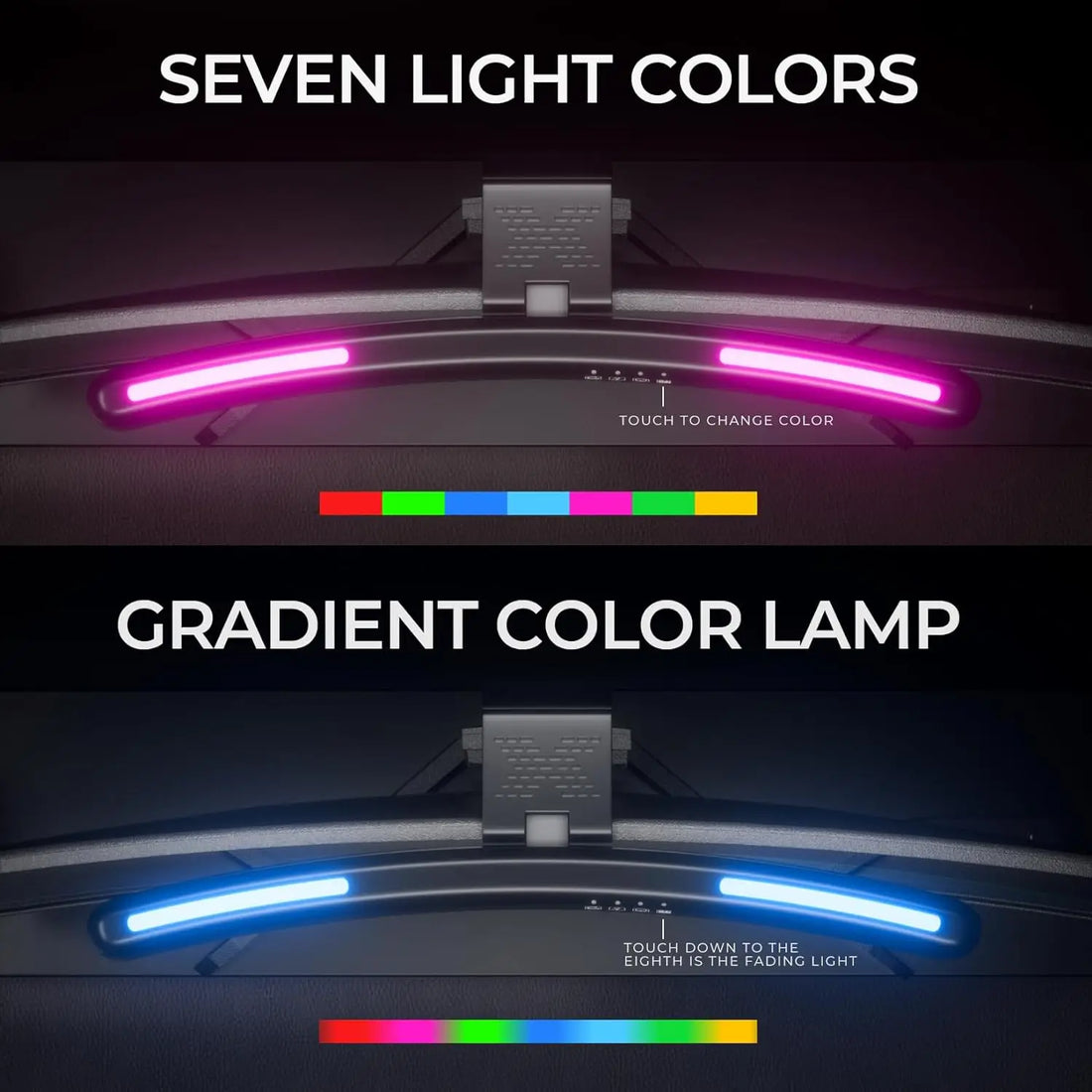 Monitor Light Bar Straight/Curved with RGB Backlight Computer Screen Lamp Eye Caring Touch Atmosphere Lights For Gaming Room - Buy online at  Vibe In Cart.
