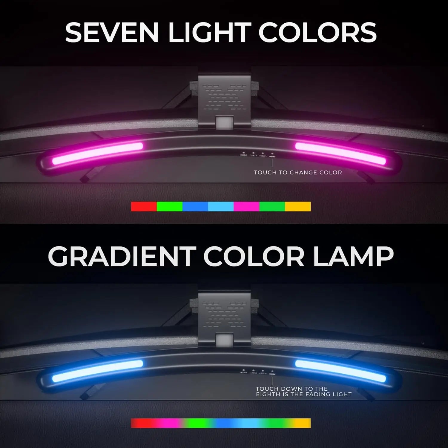 Monitor Light Bar Straight/Curved with RGB Backlight Computer Screen Lamp Eye Caring Touch Atmosphere Lights For Gaming Room - Buy online at  Vibe In Cart.