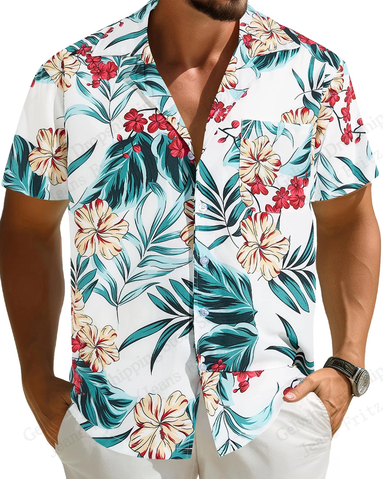 Hawaiian Shirt Tropical Vacation Series Flower 3d Print Casual Shirts Men Women Fashion Short Sleeve Beach Shirts Street Blouses - Buy online at  Vibe In Cart.