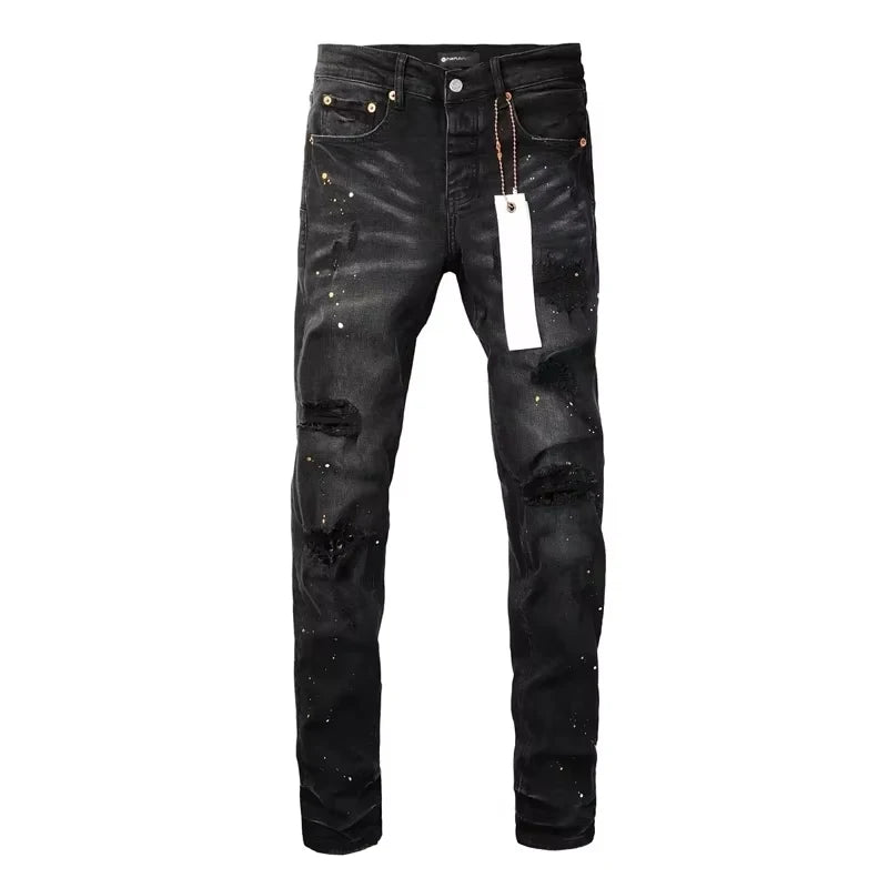 Men Jeans American High Street Black Pleated Basic Model New Fashion Trend High Quality Jeans - Buy online at  Vibe In Cart.