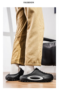 New Fashion Cotton Men's Slippers Winter Warm Plush Men Slippers Waterproof Men Garden Shoes Indoor Outdoor Men's Warm Shoes - Buy online at  Vibe In Cart.