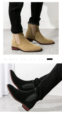 Classic Chelsea Boots Men Trend Ankle Boots Men Fashion Social Party Boots Men High Top Casual Business Shoes For Men - Buy online at  Vibe In Cart.