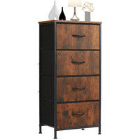 JHK Dresser For Bedroom With 4 Fabric Drawers Nightstand Wardrobe Steel Frame Closet For Clothes Storage Cabinet Of Furniture - Buy online at  Vibe In Cart.