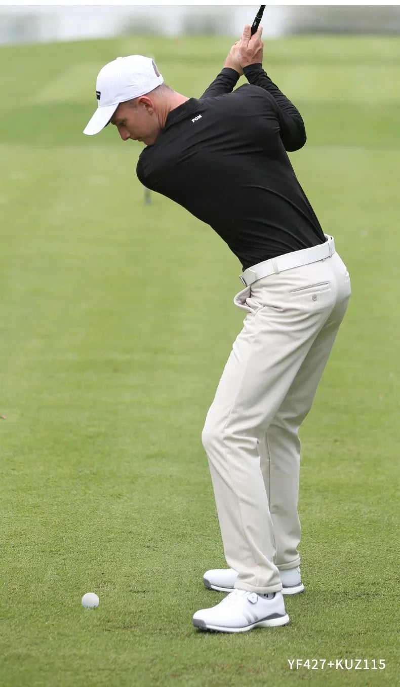 PGM Winter Golf Pants for Men Fleece Warm Work Business Casual Pants Male Waterproof Stretch Long Trousers Ball Sweatpant - Buy online at  Vibe In Cart.