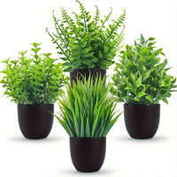 4 Pack Mini Artificial Potted Plants Fake Bonsai Greenery for Home Office Farmhouse Bathroom Shelf Decor Indoor - Buy online at  Vibe In Cart.