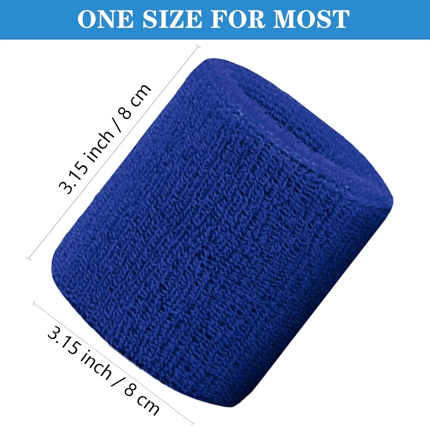 New Hot 1Pairs 2Pcs Set Breathable Cotton Wrist Sweatbands Sweat Absorbent Wristbands for Tennis Football Basketball Running Gym - Buy online at  Vibe In Cart.