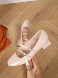 French Mary Jane shoes, small leather shoes, thick heels, women's shallow mouth single shoes - Buy online at  Vibe In Cart.
