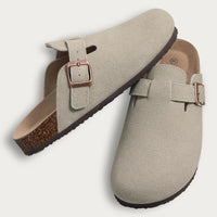 Crestar Women's Clogs Mules Cork Clogs Slippers Men Outdoor Mules Suede Clogs Shoes with Arch Support Mule Leather Clogs Sandal - Buy online at  Vibe In Cart.