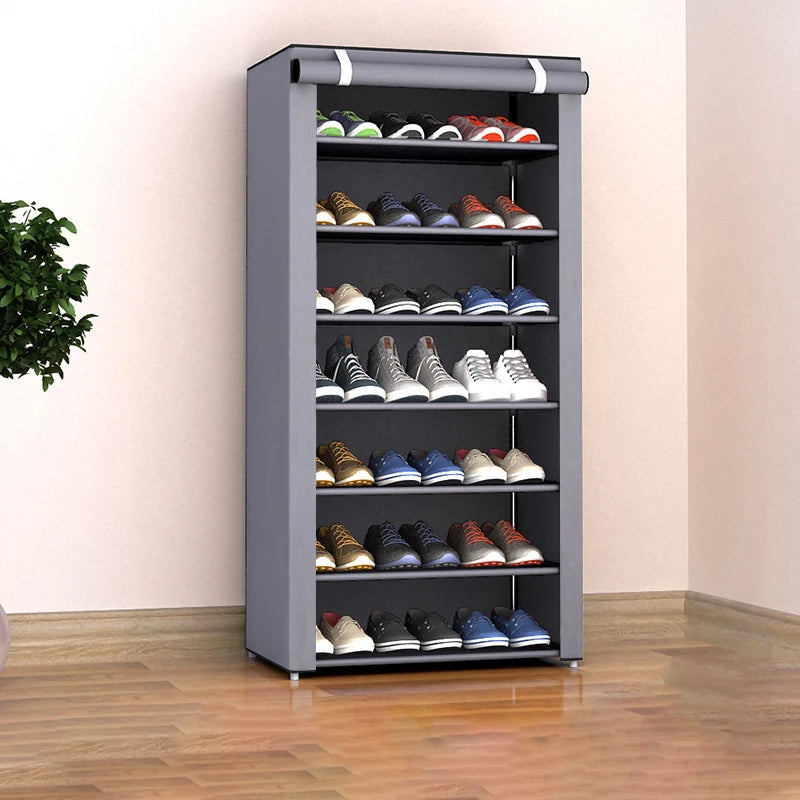6-10 Tier Multi-Layer Shoe Cabinet with Dust-Proof Rolling Shutter Door, Easy to Assemble, Space-Saving Home Storage Cabinet, Suitable for Entryways, Hallways, Bedrooms, Living Rooms, Homes, Dormitories, Etc./Modern Decorativ - Buy online at  Vibe In Cart.