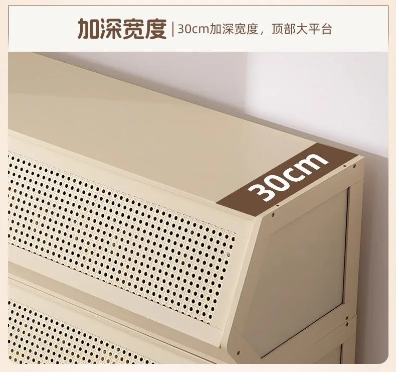 Simple shoe cabinet Household multi-functional free combination storage cabinet Shoe rack Multi-layer with door dust-proof shoe - Buy online at  Vibe In Cart.