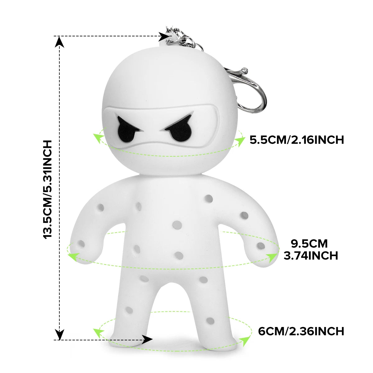 Soft Silicone Golf Tees Holder with Keychain and 10 Tees