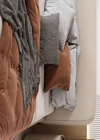 Home Living Room Sofa Side Cabinet, Creative Round Solid Wood Bedside Table, New Simple Modern Small Bedroom Storage Cabinet - Buy online at  Vibe In Cart.