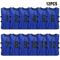 Numbered Soccer Pinnies for Adults and Youth, 6 or 2 Pack