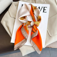 Women's 70x70cm Square Silk Scarf Shawl Headband