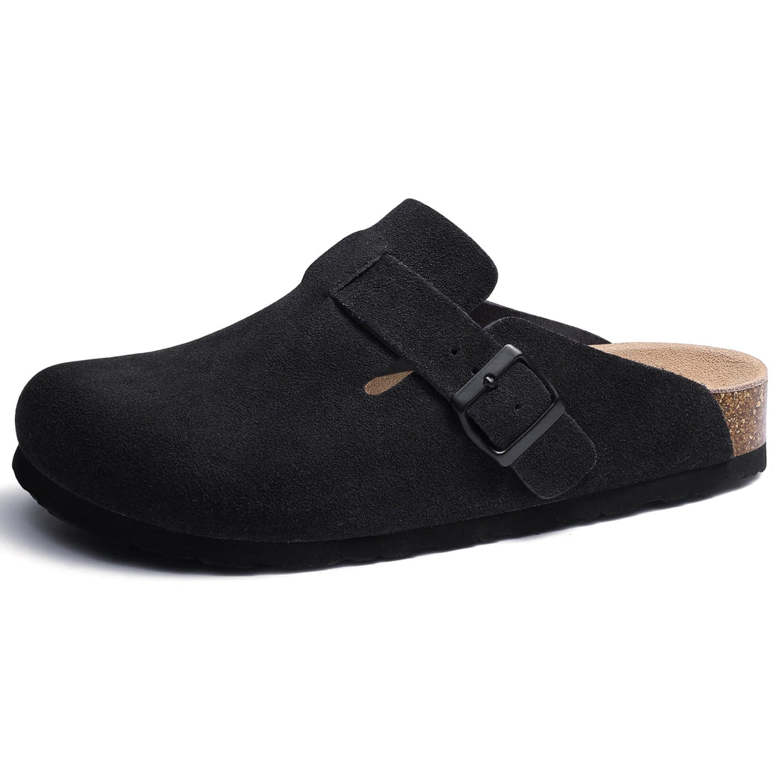 Comwarm Winter Cork Men Clogs Slippers Brand Cow Suede Clogs Leather Cork Footbed Men Mules Outdoor Antiskid Men Beach Sandals - Buy online at  Vibe In Cart.