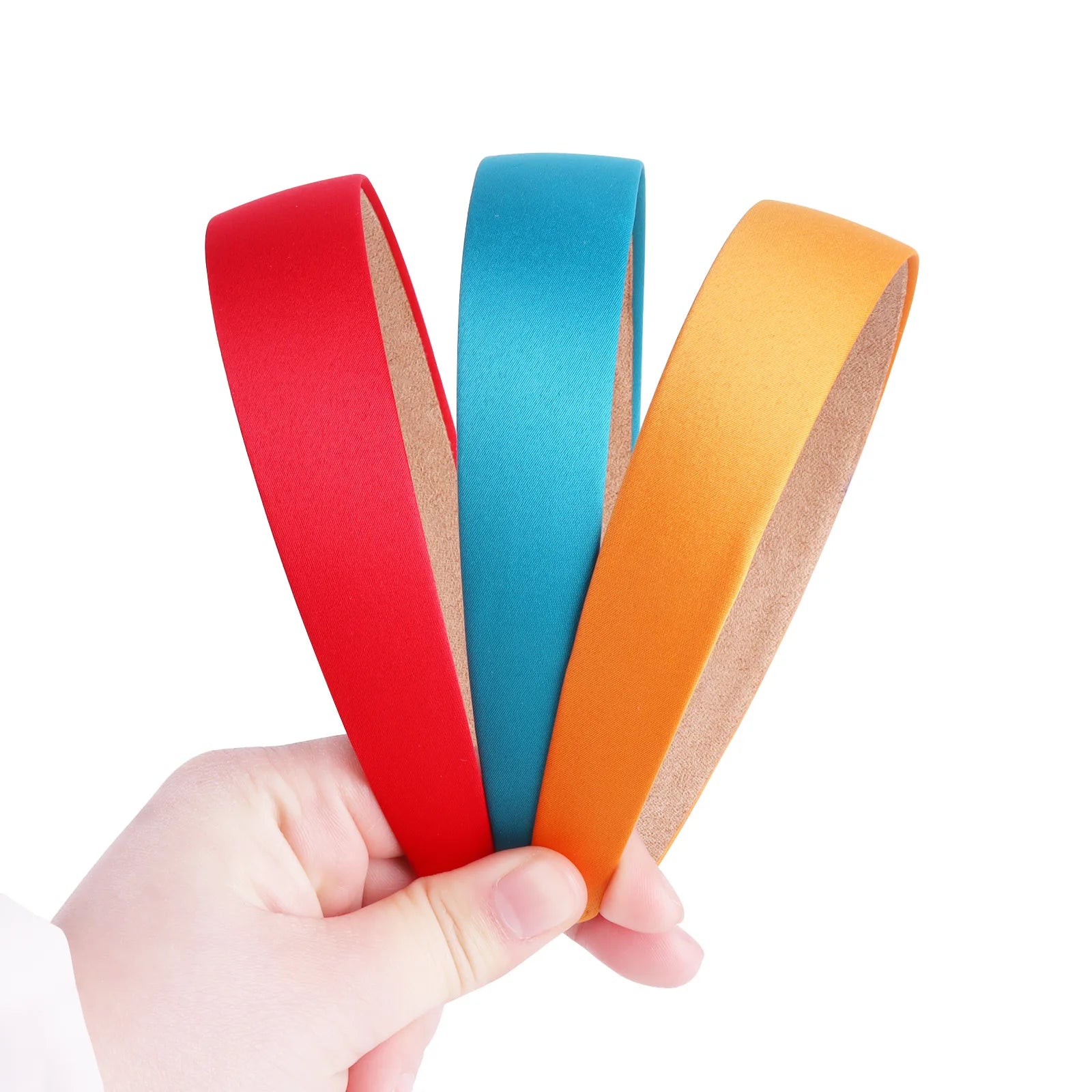 1/2pcs Plain 3CM Wide Satin Headband Girls Fabric Covered Resin Hairbands Plastic Hair Hoop Kids Elastic Bands Hair Accessories - Buy online at  Vibe In Cart.