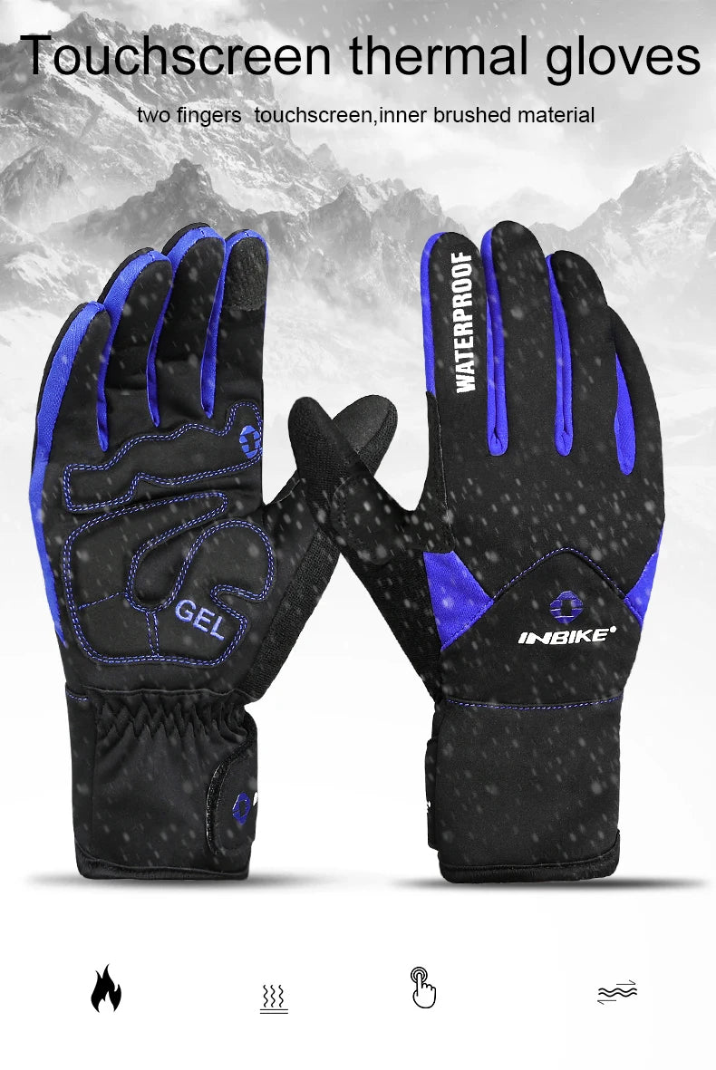INBIKE Winter Cycling Gloves for Men Women Warm Fleece Biking Glove for Riding Bicycle Gloves Waterproof Touchscreen Accessories - Buy online at  Vibe In Cart.